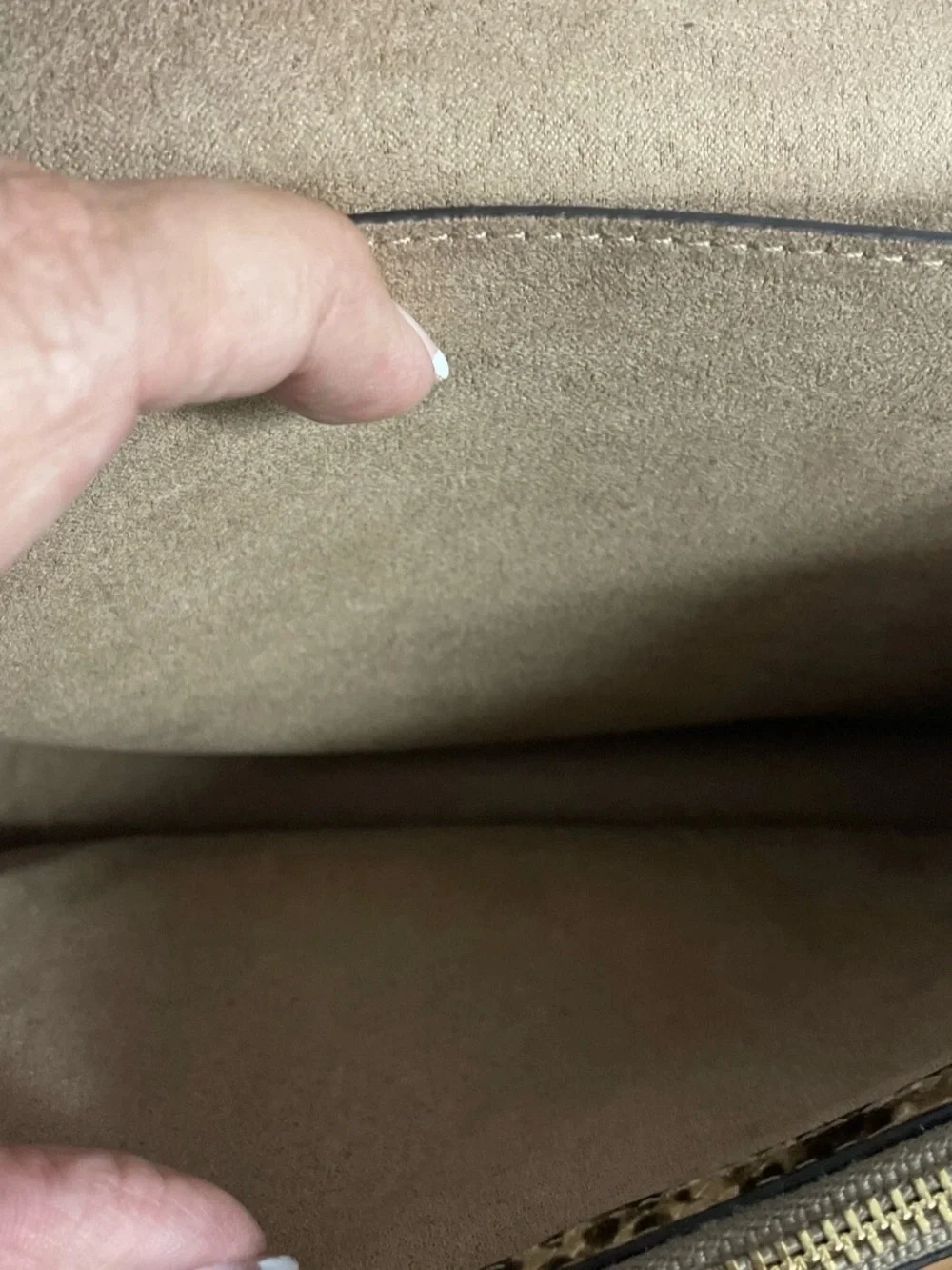 Coach Two-Tone Shoulder Bag in Cream and Signature Canvas